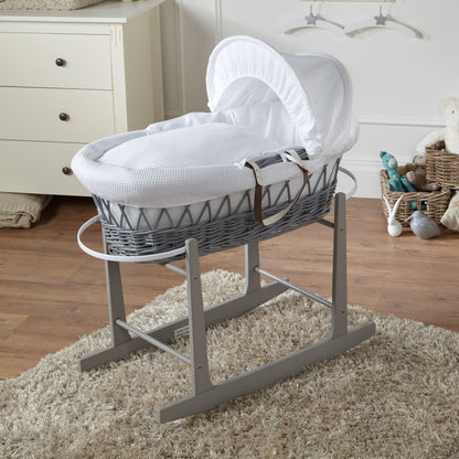 Wicker Baby Moses Basket With Stand - Glamorous Boutique