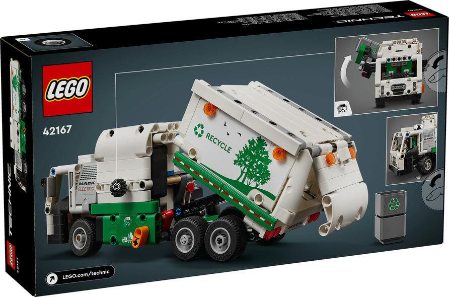Lego Technic 42167 Mack Electric Garbage Truck Model for Ages 8 and Up - Glamorous Boutique