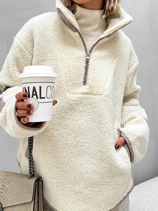 Sherpa Half Zip Sweatshirt