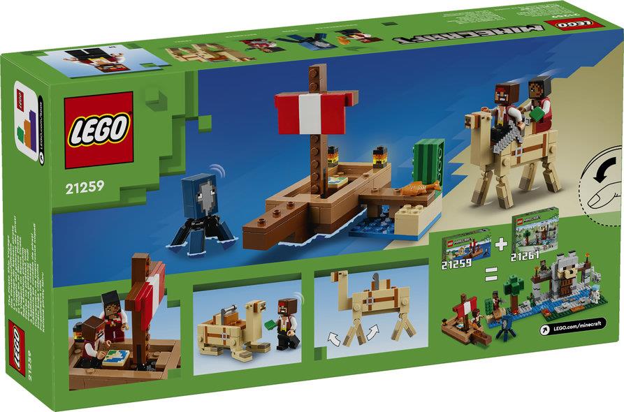 Lego Minecraft 21259 The Pirate Ship Voyage Toy Playset for Ages 8+ - Glamorous Boutique