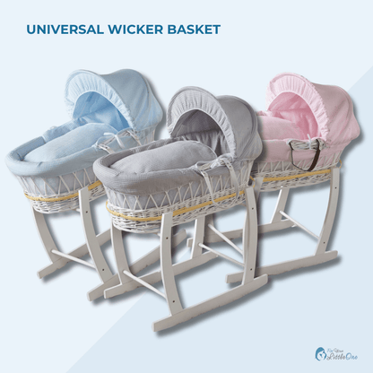 Wicker Baby Moses Basket With Stand - Glamorous Boutique