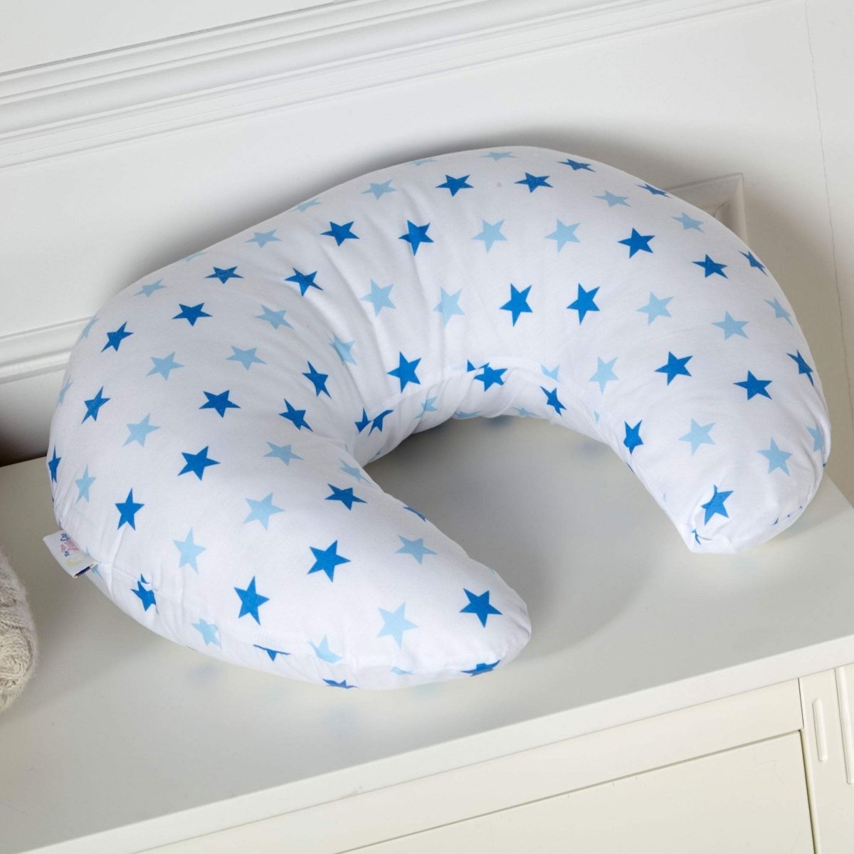 Breast Feeding Maternity Nursing Pillow - Little Star Blue - Glamorous Boutique