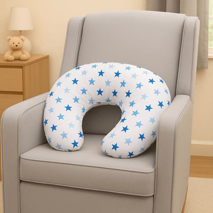 Breast Feeding Maternity Nursing Pillow - Little Star Blue - Glamorous Boutique