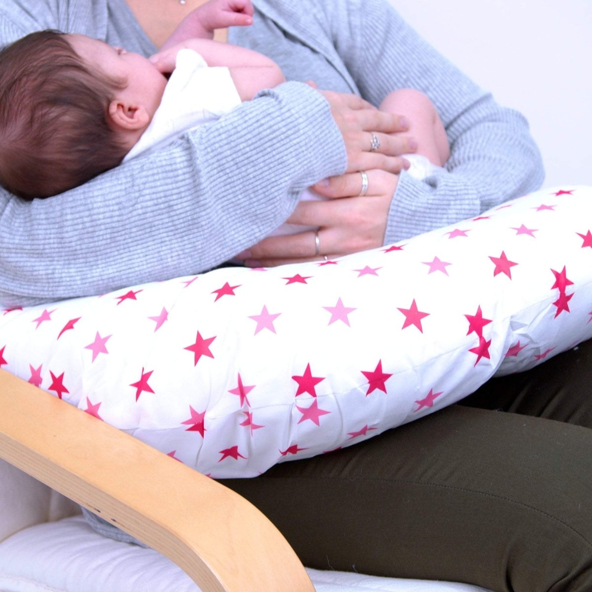 Breast Feeding Maternity Nursing Pillow - Little Star Pink - Glamorous Boutique