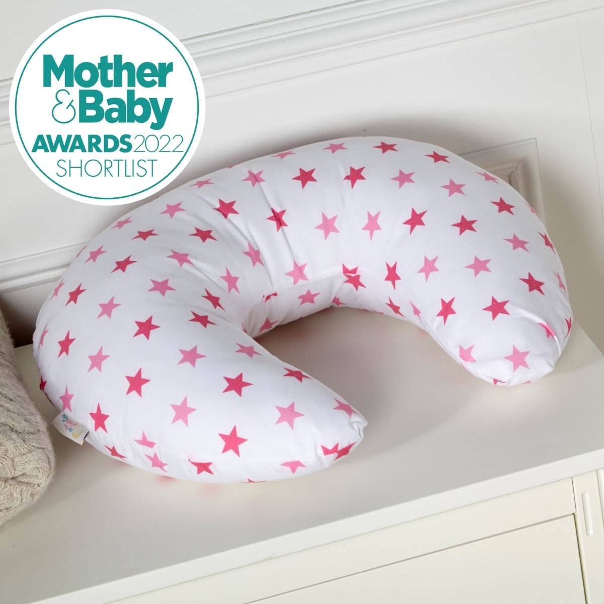 Breast Feeding Maternity Nursing Pillow - Little Star Pink - Glamorous Boutique