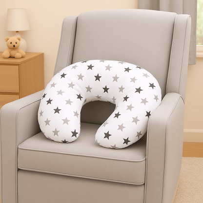 Breast Feeding Maternity Nursing Pillow - Silver Twinkle - Glamorous Boutique