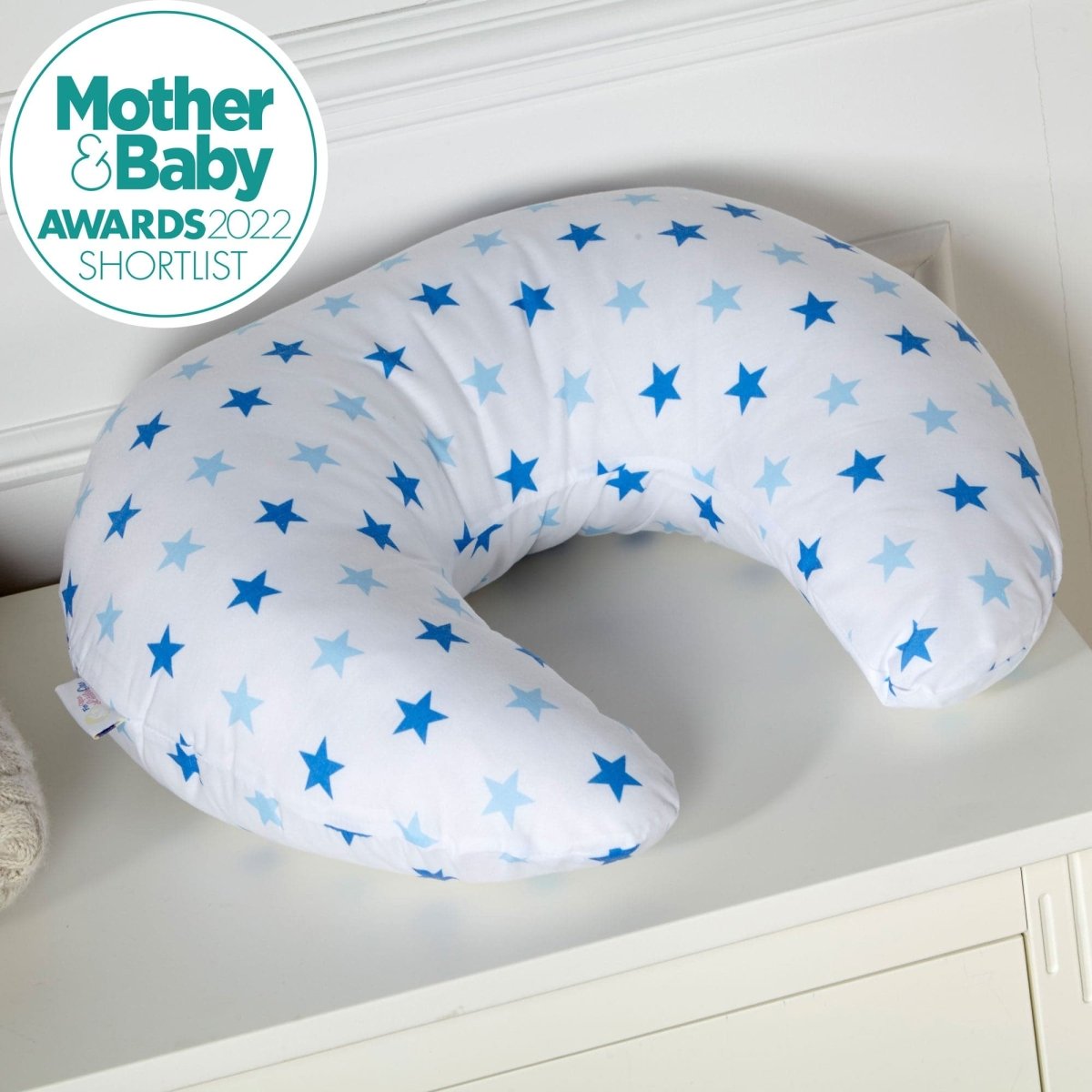 Breast Feeding Nursing Pillow - Little Blue Star (COVER ONLY) - Glamorous Boutique