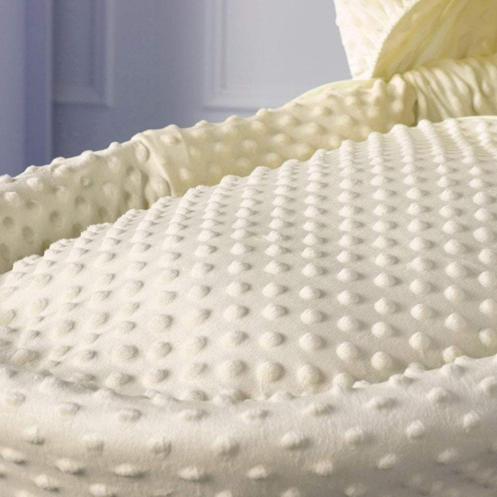 Cream Dimple Moses Basket Bedding Set - Glamorous Boutique