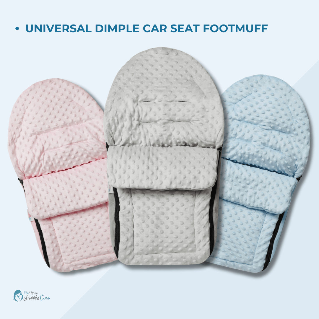 Universal Dimple Car Seat Footmuff / Cosy Toes - Fits All 3 And 5 Point Harnesses - Glamorous Boutique