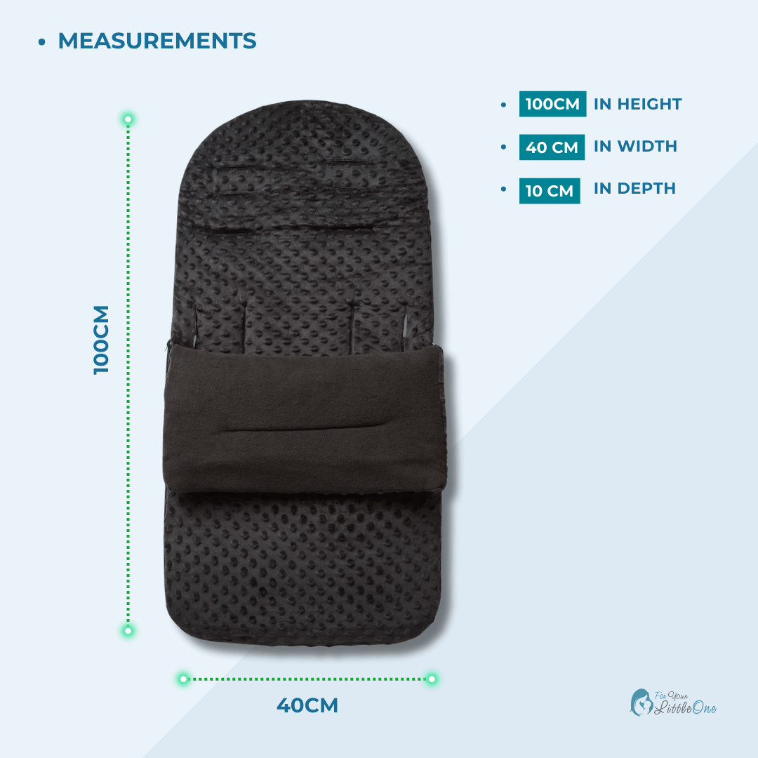 Universal Dimple Footmuff / Cosy Toes - Fits All Pushchairs / Prams & Buggies - Glamorous Boutique