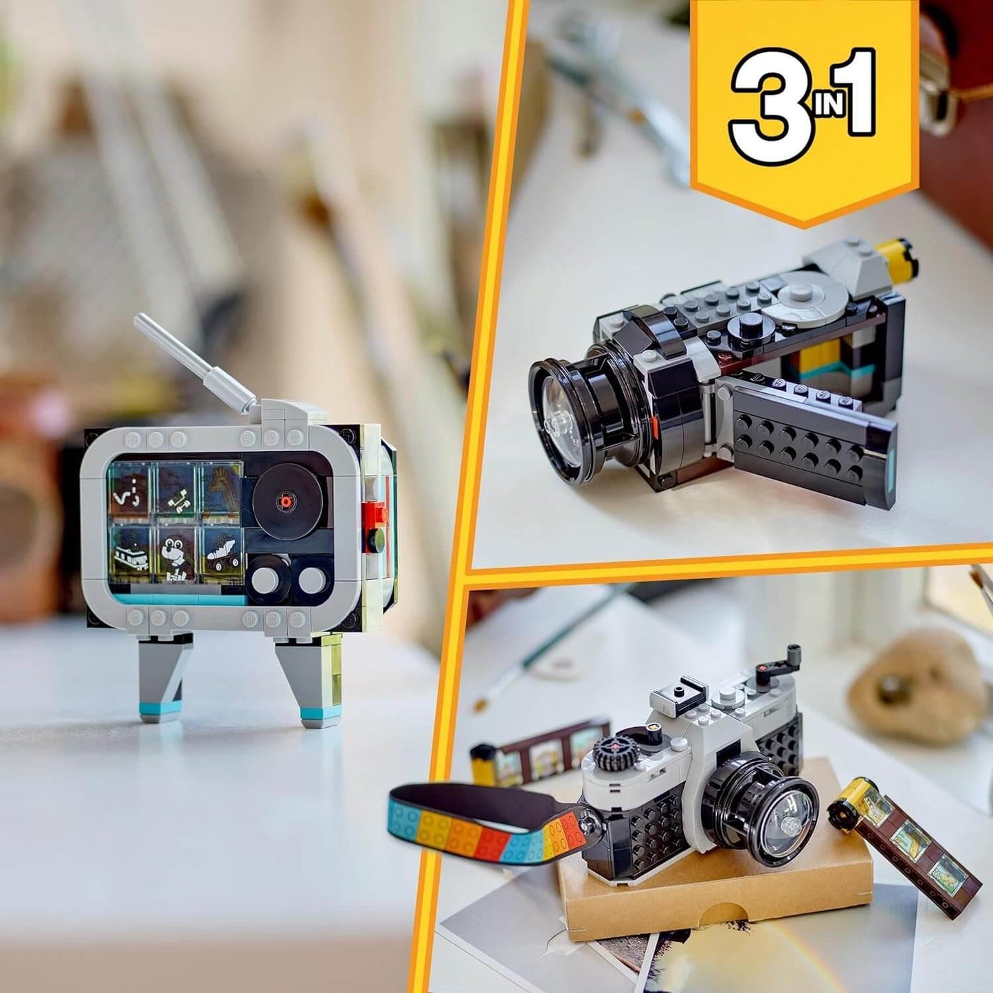 Lego Creator 3 in 1 31147 Retro Camera Buildable Toy for Ages 8 and Up - Glamorous Boutique