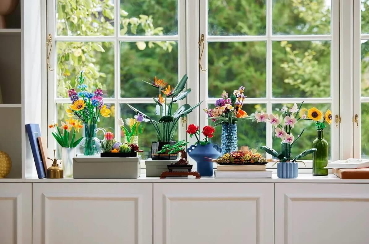 Lego Botanicals 40524 Sunflowers Buildable Toy Gift for Ages 8 and Up - Glamorous Boutique