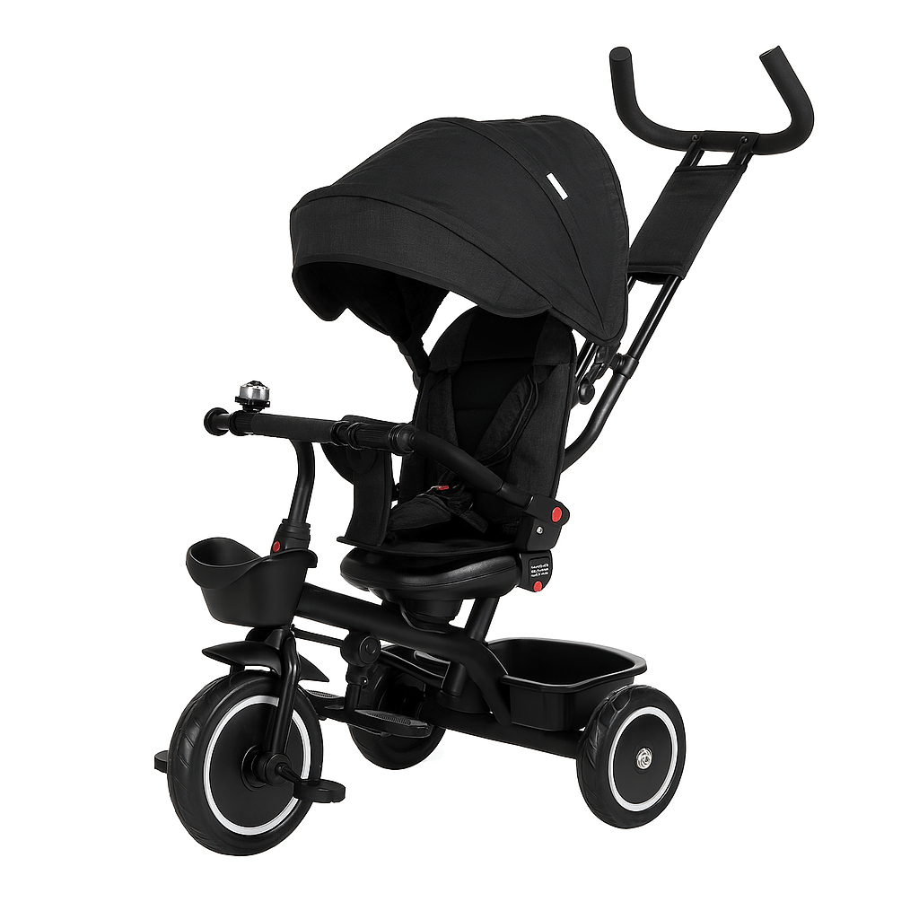 Foryourlittleone 6 in 1 Trike V3 - Black (9 months - 5 years) - Glamorous Boutique