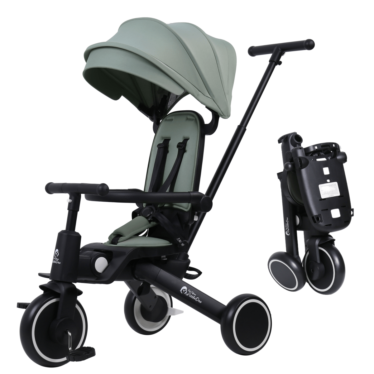 Foryourlittleone Xplor 6 in 1 Foldable Trike - Green (10m-5y) - Glamorous Boutique