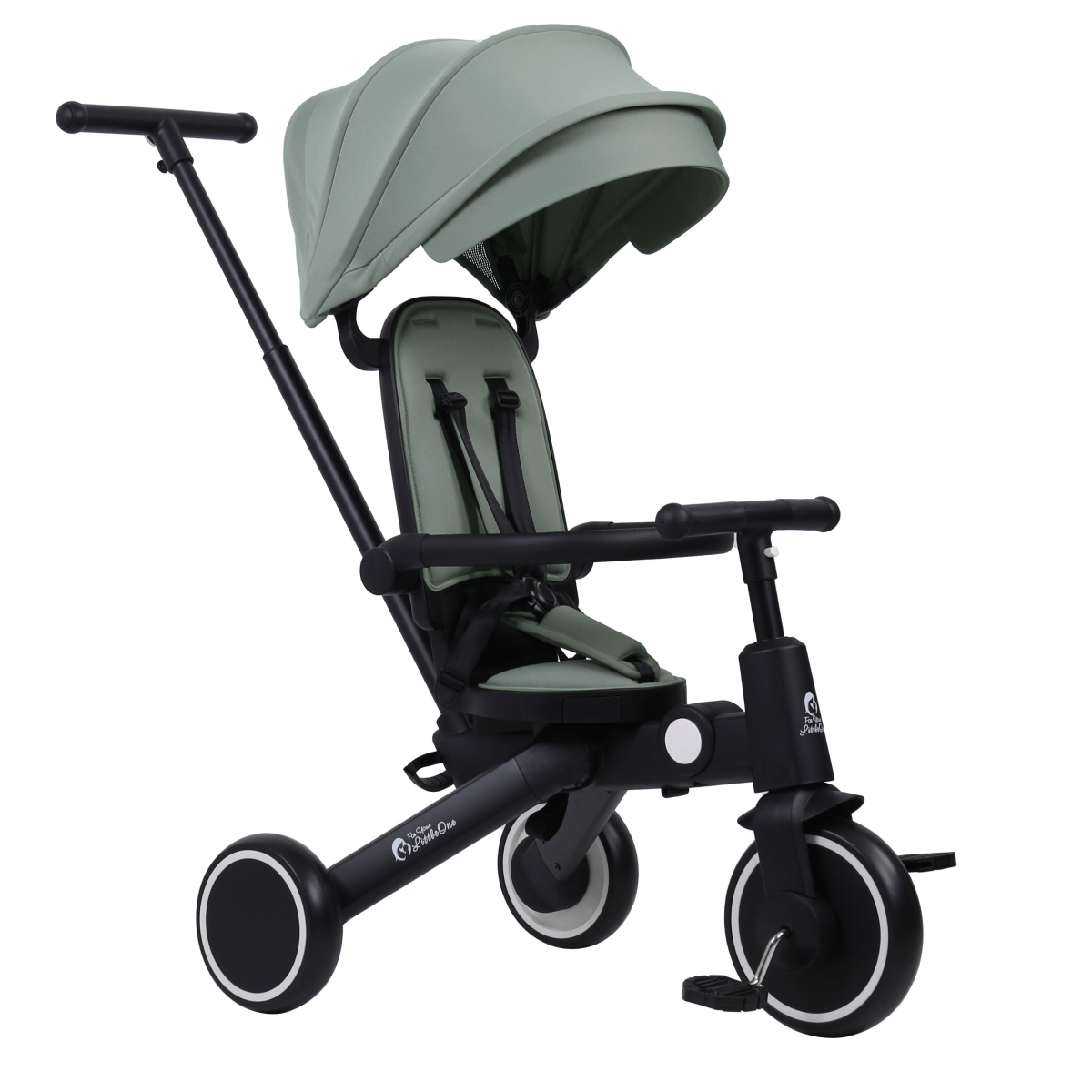 Foryourlittleone Xplor 6 in 1 Foldable Trike - Green (10m-5y) - Glamorous Boutique