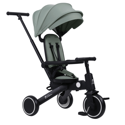 Foryourlittleone Xplor 6 in 1 Foldable Trike - Green (10m-5y) - Glamorous Boutique