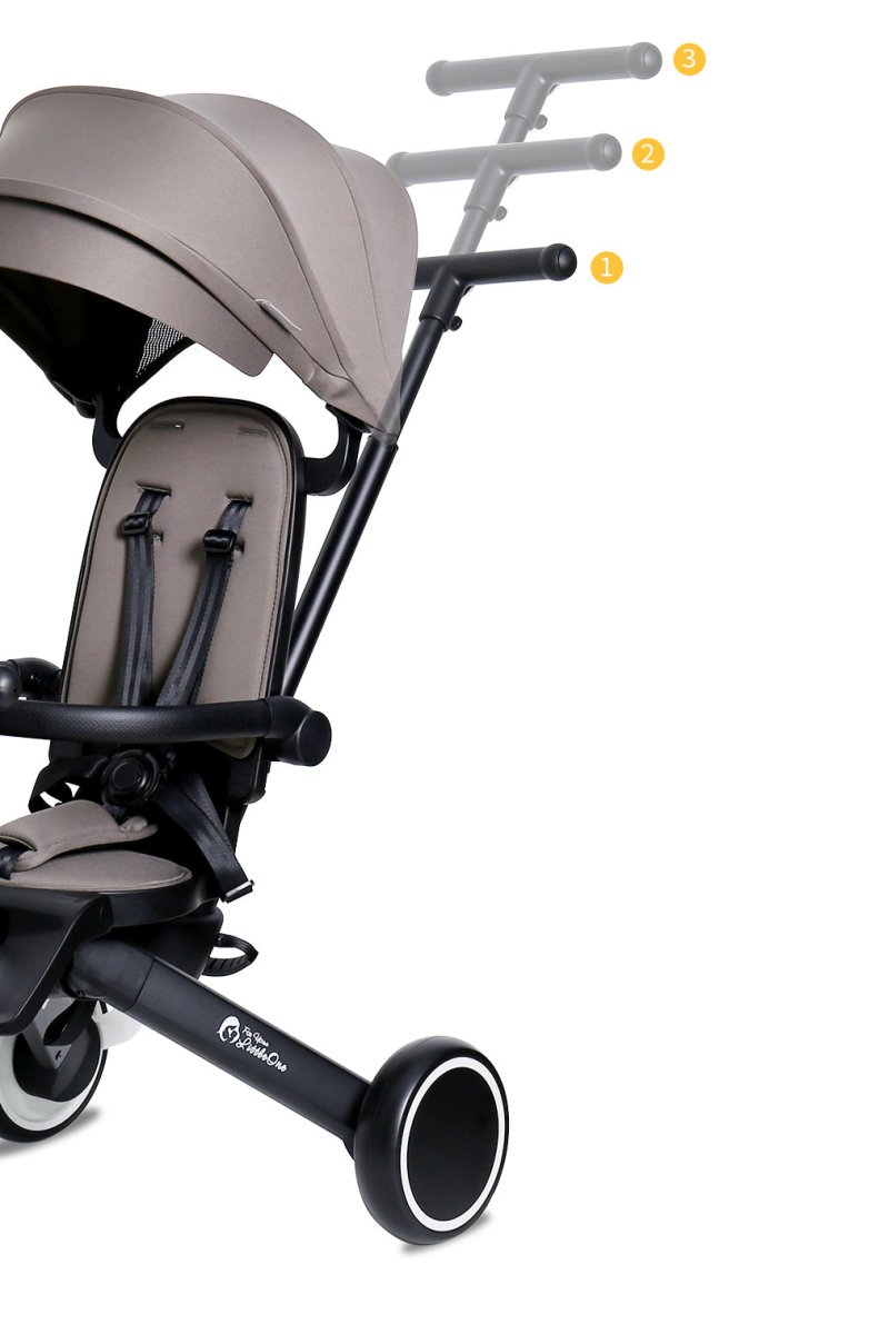 Foryourlittleone Xplor 6 in 1 Foldable Trike - Grey Olive (10m-5y) - Glamorous Boutique