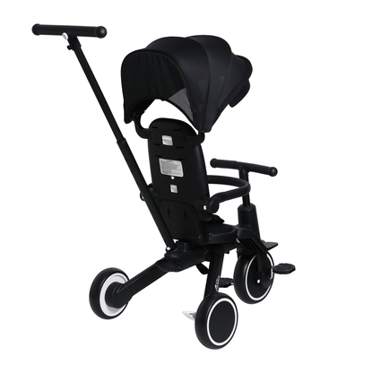 Foryourlittleone Xplor 6 in 1 Foldable Trike - Jet Black (10m-5y) - Glamorous Boutique
