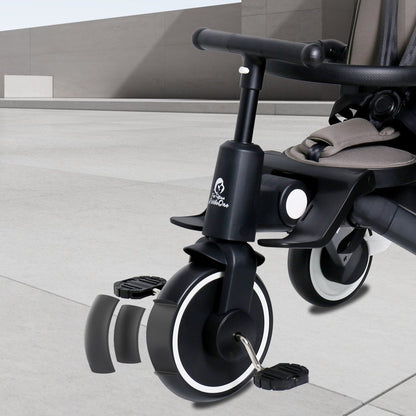 Foryourlittleone Xplor 6 in 1 Foldable Trike - Jet Black (10m-5y) - Glamorous Boutique