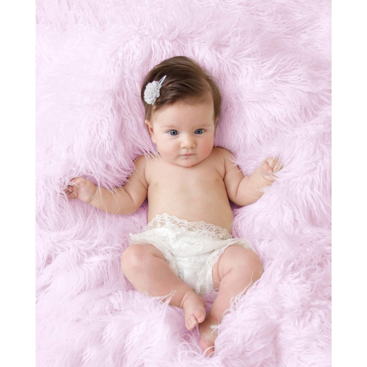Luxury Faux Fur Baby Blanket - Pink - Glamorous Boutique