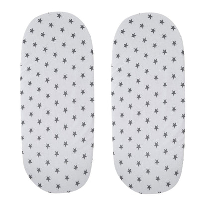 Moses Basket Jersey Fitted Sheet 100% Cotton - Pack Of 2 - Glamorous Boutique