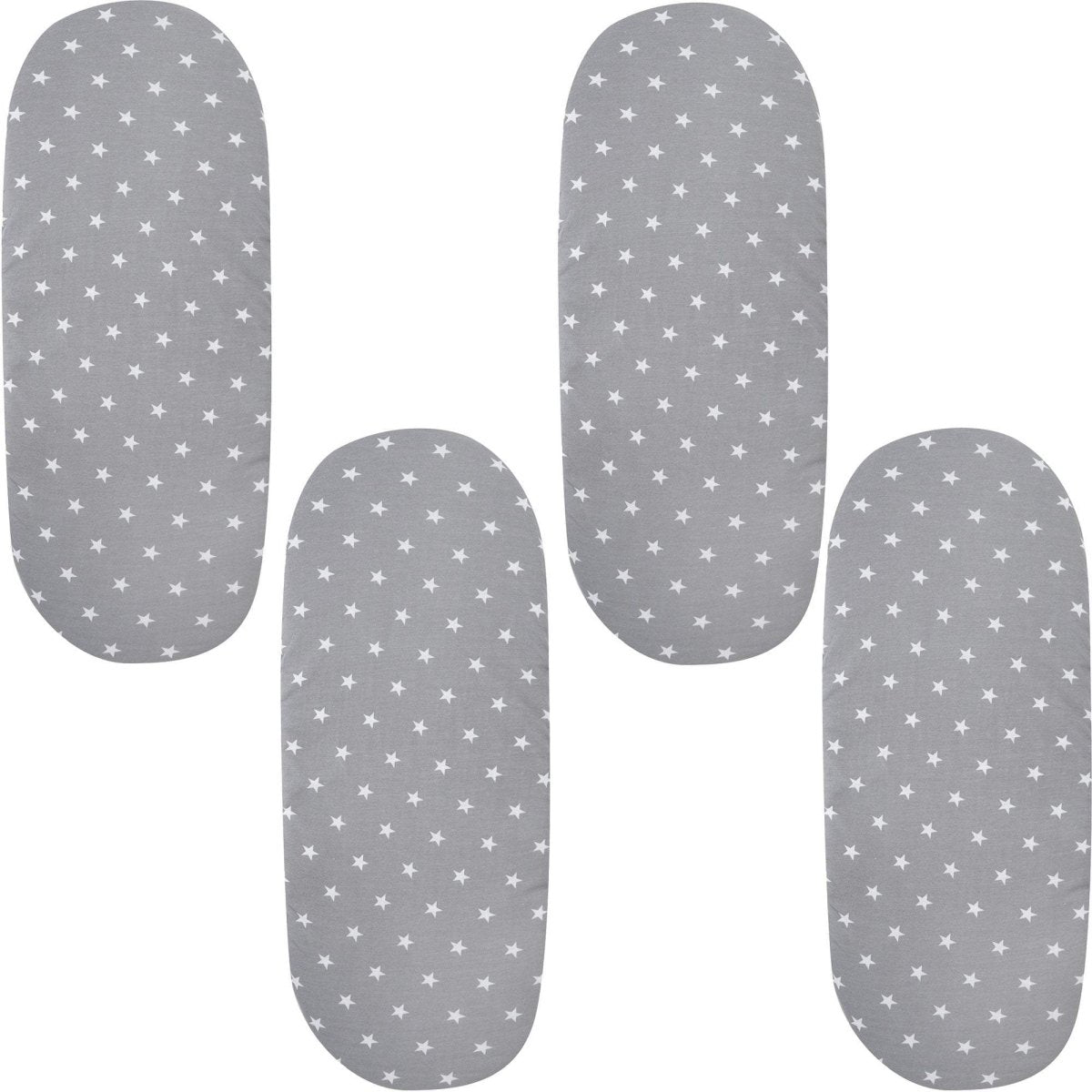 Moses Basket Jersey Fitted Sheet 100% Cotton - Pack Of 4 - Glamorous Boutique