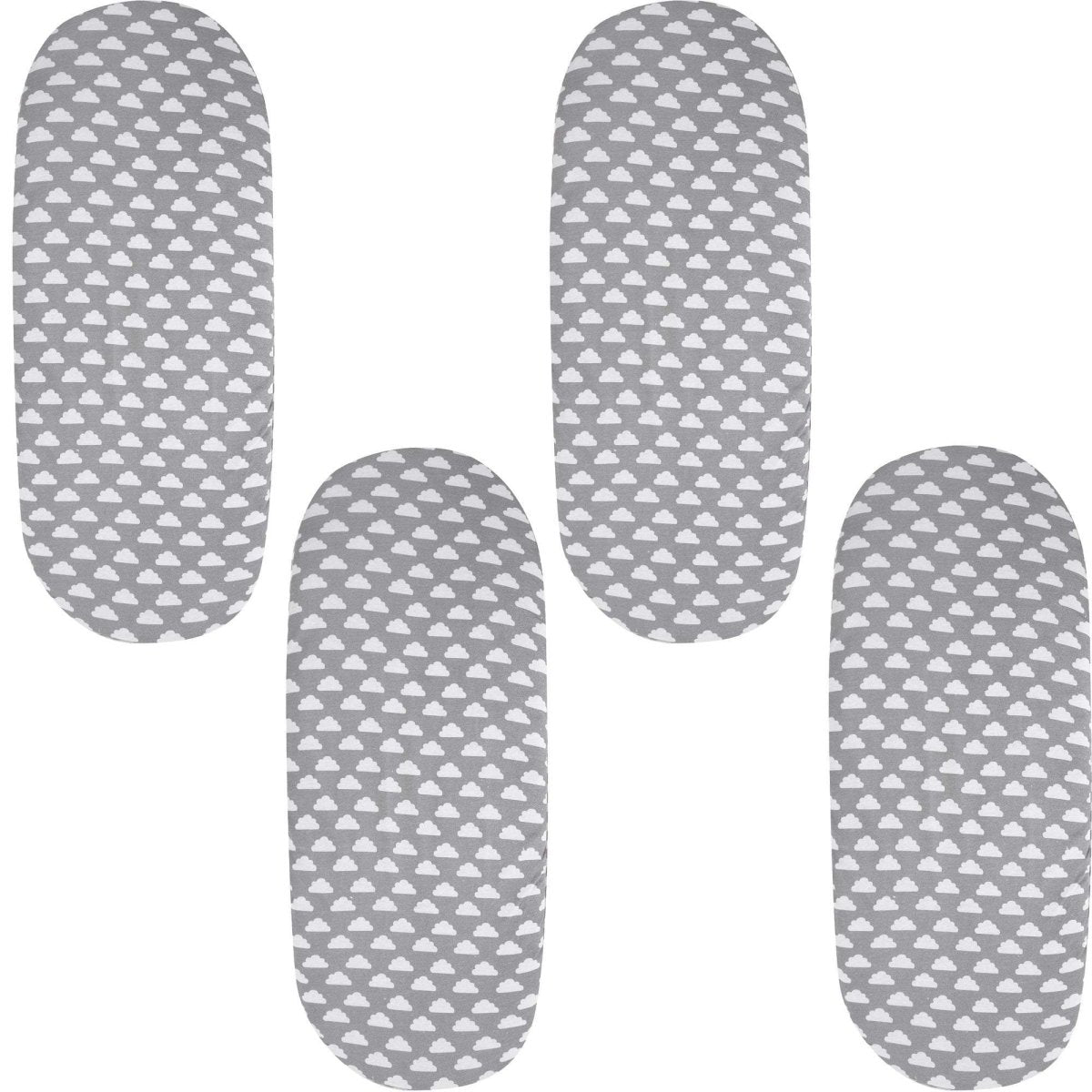 Moses Basket Jersey Fitted Sheet 100% Cotton - Pack Of 4 - Glamorous Boutique