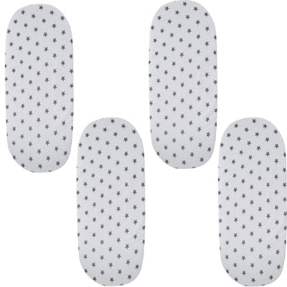 Moses Basket Jersey Fitted Sheet 100% Cotton - Pack Of 4 - Glamorous Boutique