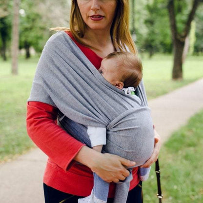 Organic Baby Wrap Carrier - Grey Melange - Glamorous Boutique