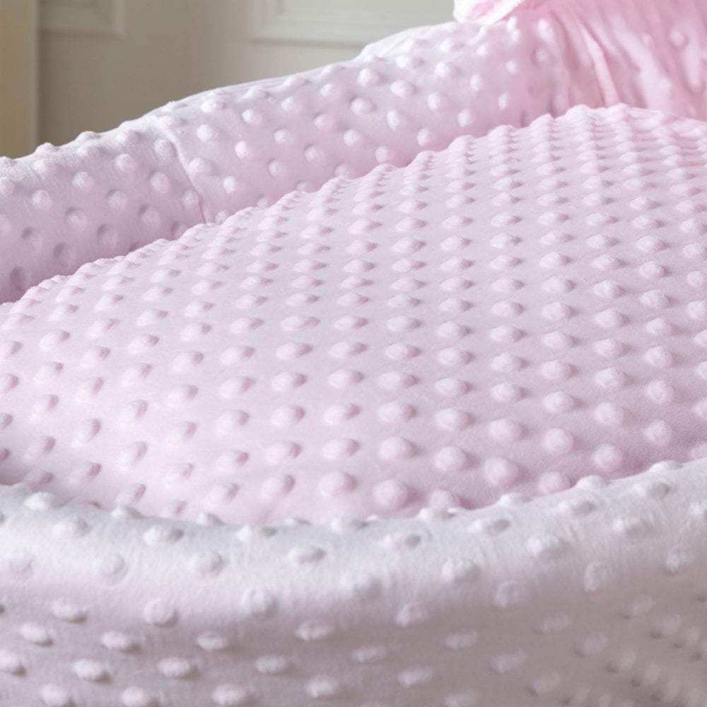 Pink Dimple Moses Basket Bedding Set - Glamorous Boutique