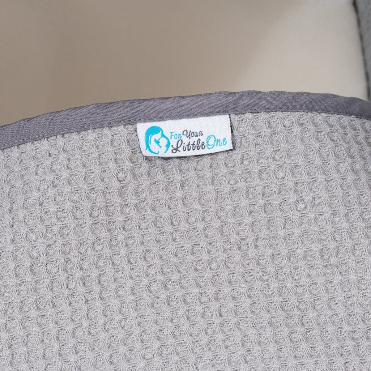 Pod Grey Waffle Moses Basket Bedding Set - Glamorous Boutique