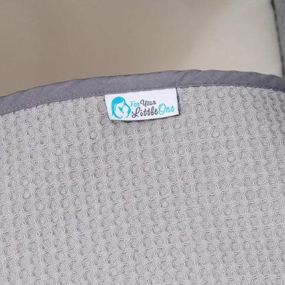 Pod Grey Waffle Moses Basket Bedding Set - Glamorous Boutique