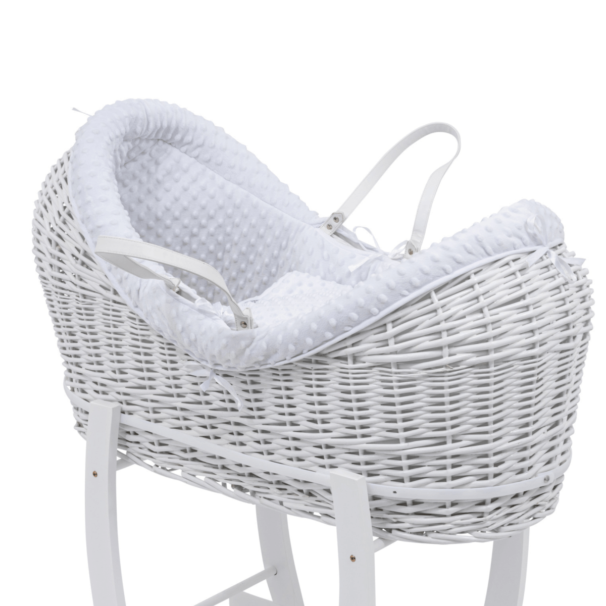 Pod White Dimple Moses Basket Bedding Set - Glamorous Boutique