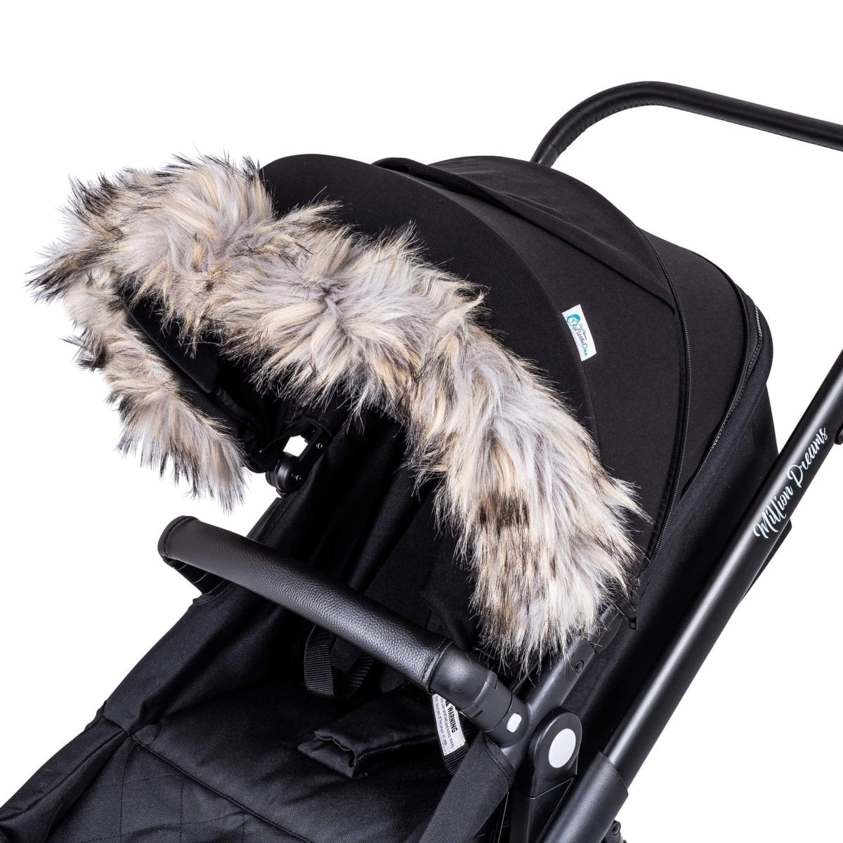 Pram Fur Hood Trim Attachment for Pushchair - Glamorous Boutique