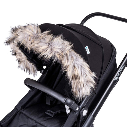 Pram Fur Hood Trim Attachment for Pushchair - Glamorous Boutique
