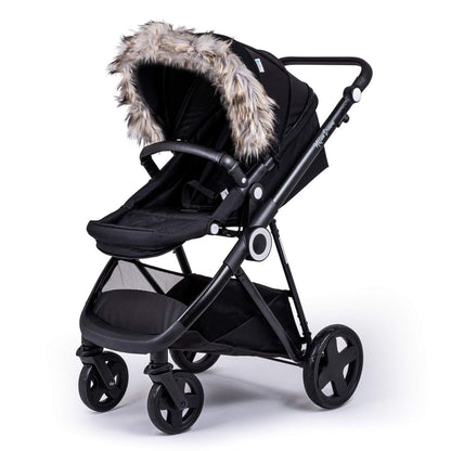 Pram Fur Hood Trim Attachment for Pushchair - Glamorous Boutique