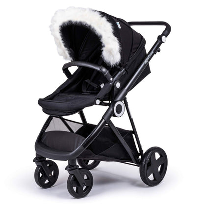 Pram Fur Hood Trim Attachment for Pushchair - Glamorous Boutique