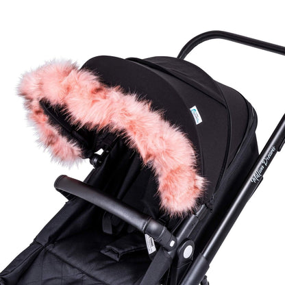 Pram Fur Hood Trim Attachment for Pushchair - Glamorous Boutique
