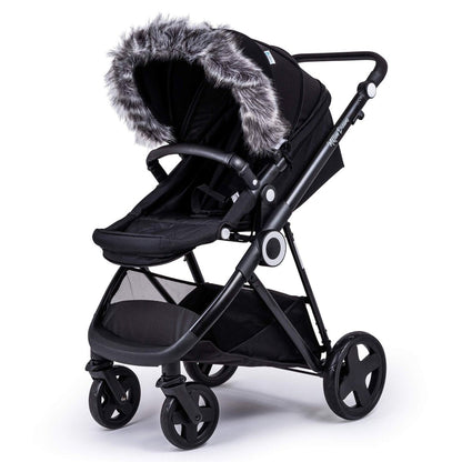 Pram Fur Hood Trim Attachment for Pushchair - Glamorous Boutique