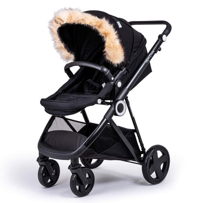 Pram Fur Hood Trim Attachment for Pushchair - Glamorous Boutique