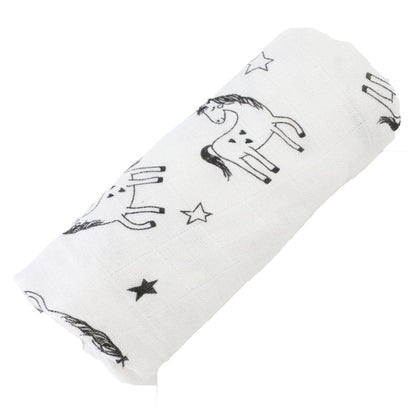 Printed Muslin Squares 100% Cotton 80x80cm - Glamorous Boutique