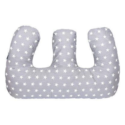 Twin Pregnancy Nursing Pillow - White Stars - Glamorous Boutique