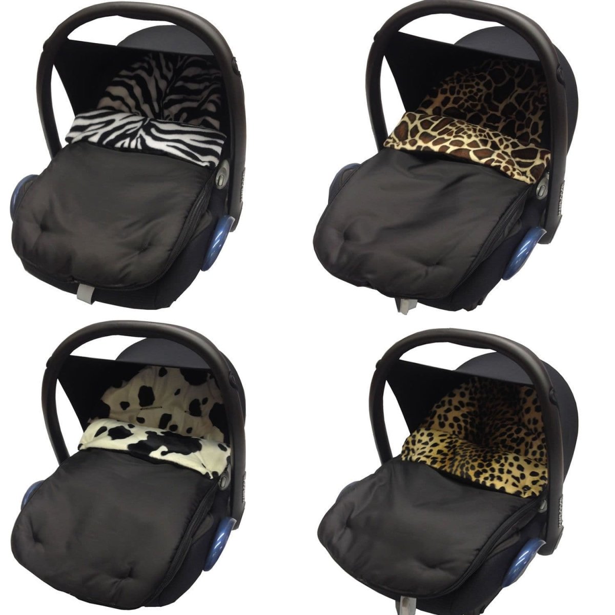 Universal Animal Print Car Seat Footmuff / Cosy Toes - Fits All 3 And 5 Point Harnesses - Fits All Models - Glamorous Boutique