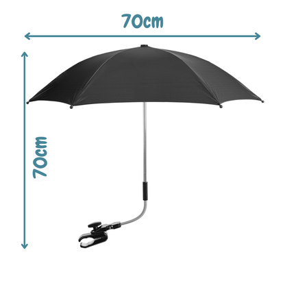 Universal Baby Parasol / Umbrella - Fits All Pushchairs / Prams / Strollers And Buggies - Fits All Models - Glamorous Boutique