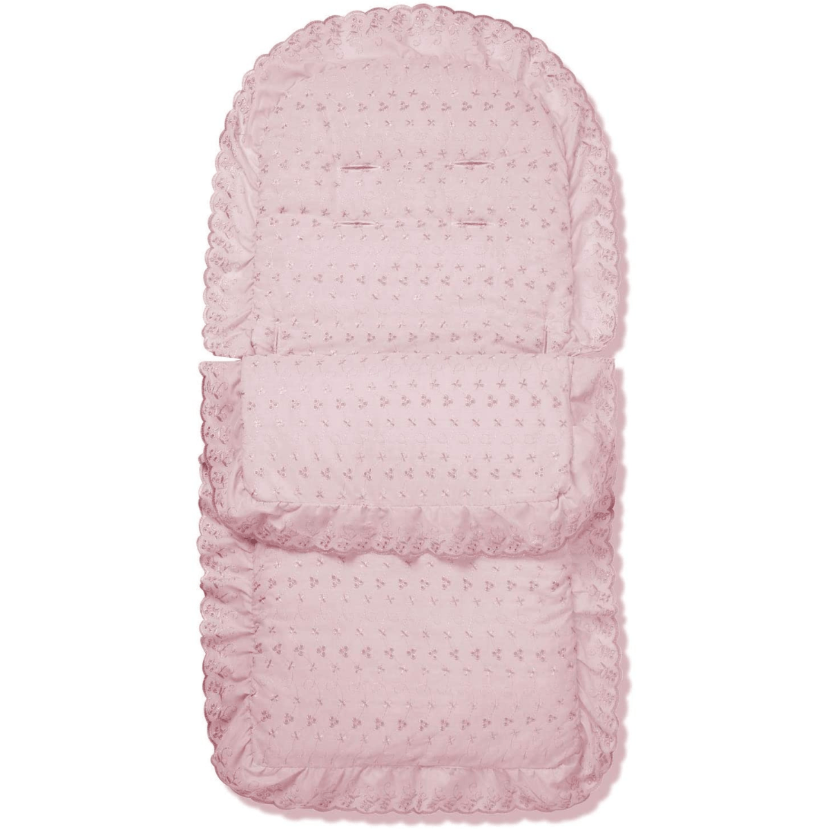 Universal Broderie Anglaise Pushchair Footmuff / Cosy Toes - Fits All Pushchairs / Prams And Buggies - Glamorous Boutique