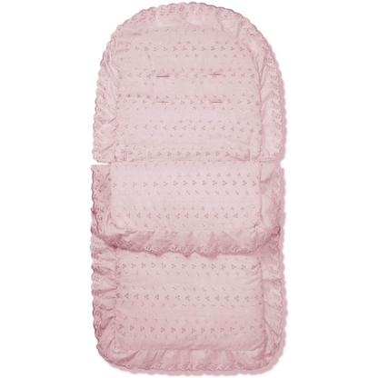 Universal Broderie Anglaise Pushchair Footmuff / Cosy Toes - Fits All Pushchairs / Prams And Buggies - Glamorous Boutique