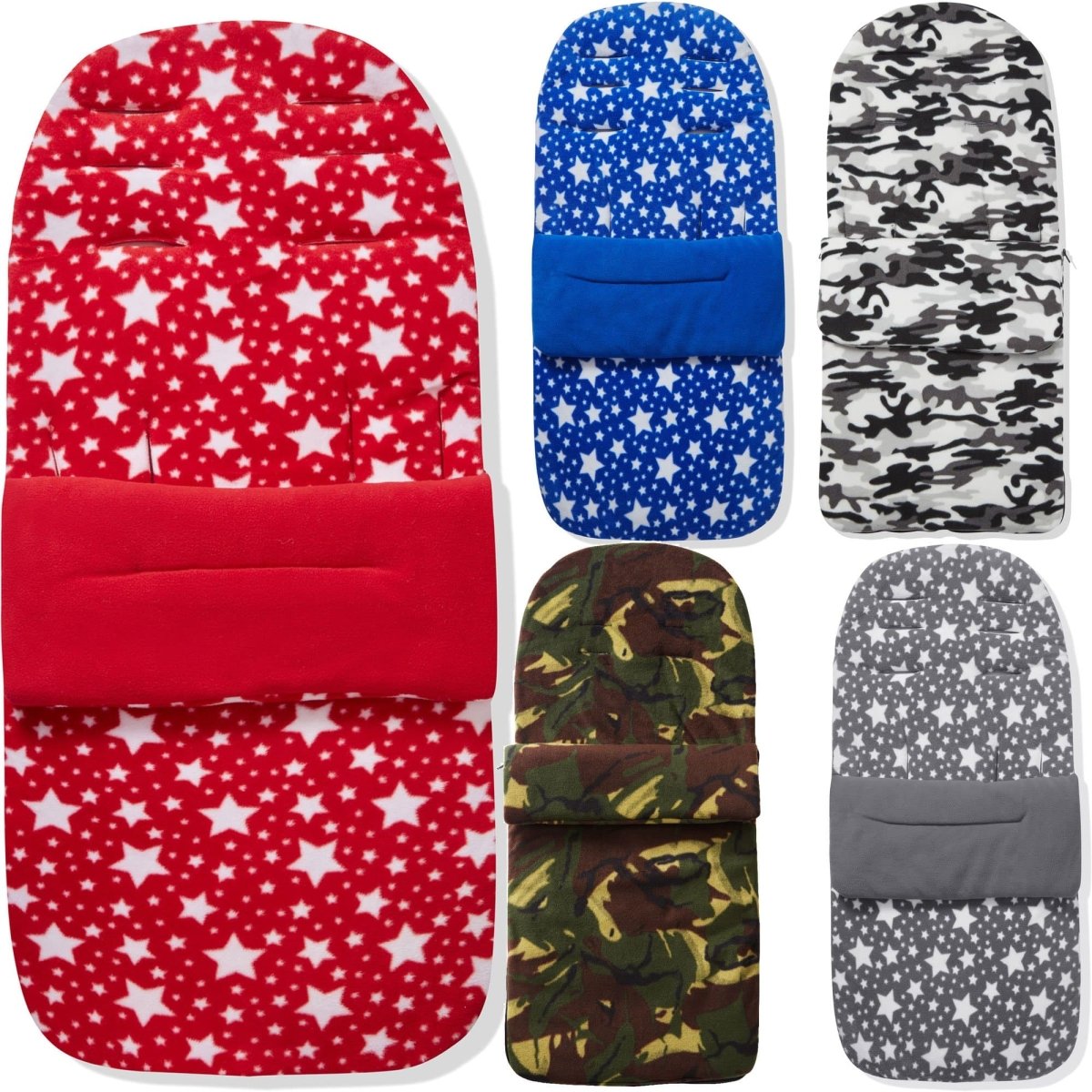 Universal Fleece Pushchair Footmuff / Cosy Toes - Fits All Pushchairs / Prams And Buggies - Glamorous Boutique