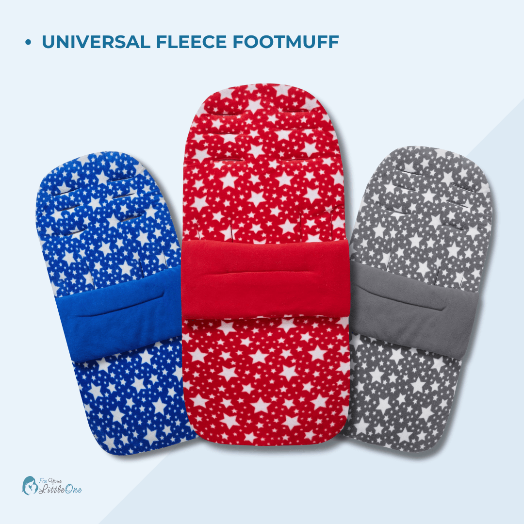 Universal Fleece Pushchair Footmuff / Cosy Toes - Fits All Pushchairs / Prams And Buggies - Glamorous Boutique