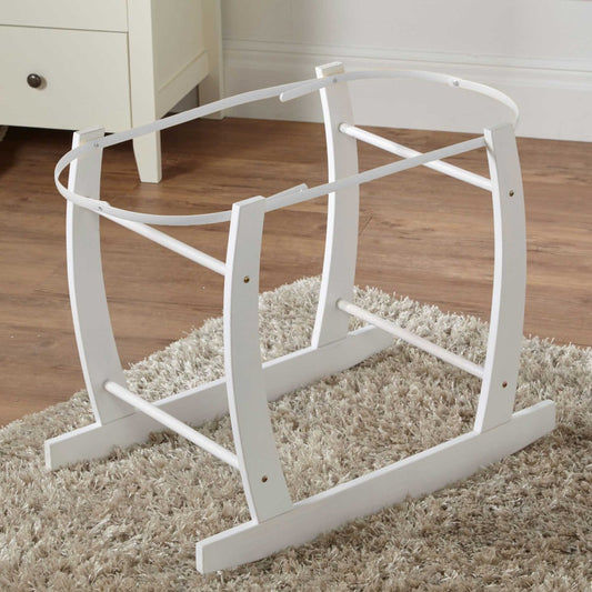 White Deluxe Moses Basket Rocking Stand - Glamorous Boutique