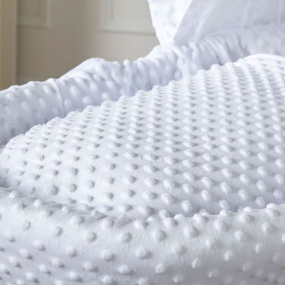 White Dimple Grey Wicker Baby Moses Basket With Stand - Glamorous Boutique